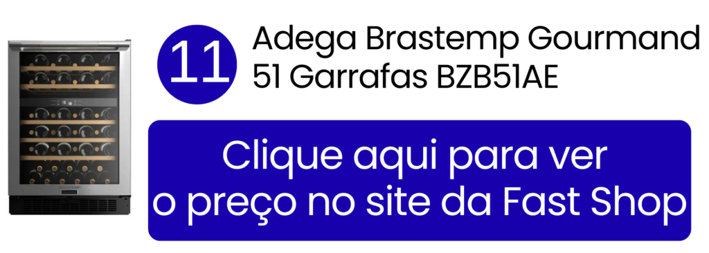 Linha premium adega Brastemp Gourmand na Fast Shop.
