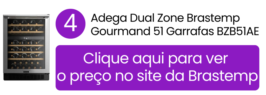 Adega climatizada Brastemp Gourmand BZB51AE na loja oficial.