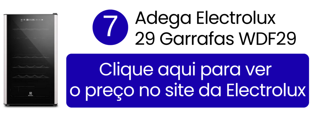 Adega Electrolux 29 garrafas com Dual Zone na loja oficial.