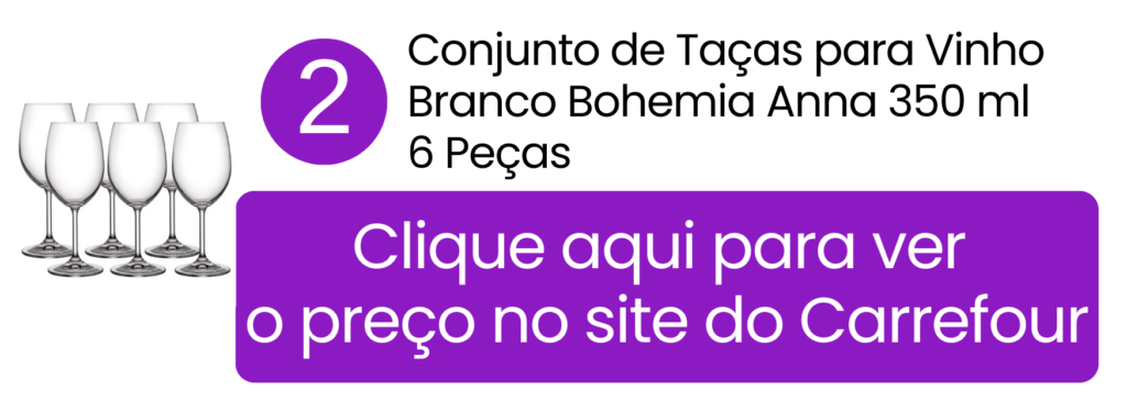 Comprar conjunto de taças para vinho branco Bohemia Anna no Carrefour.