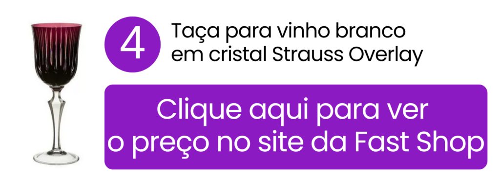 Taça individual em cristal Strauss Overlay cor ametista na Fast Shop.