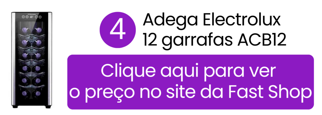 Comprar Adega Electrolux 12 garrafas ACB12 na Fast Shop.