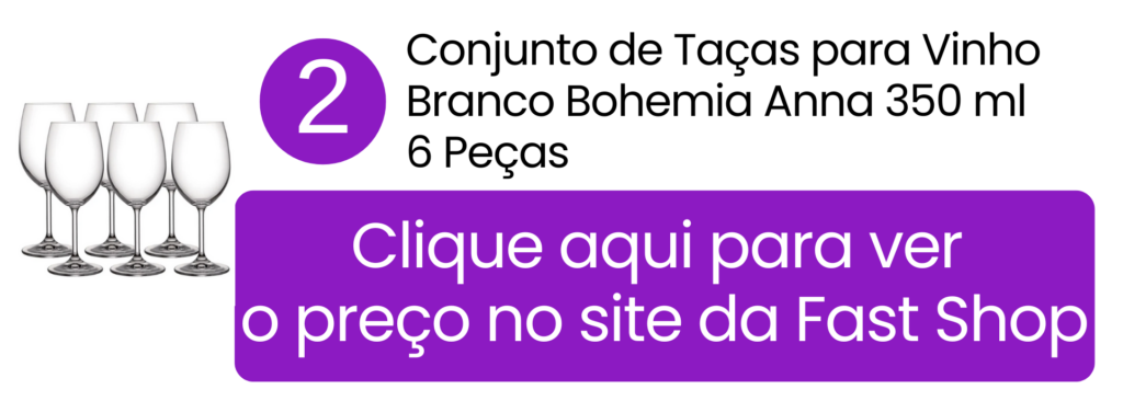 Comprar conjunto de 6 taças Bohemia Anna 350ml na Fast Shop.