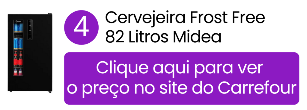 Cervejeira Midea 82 litros preta modelo MDRX150 no Carrefour.