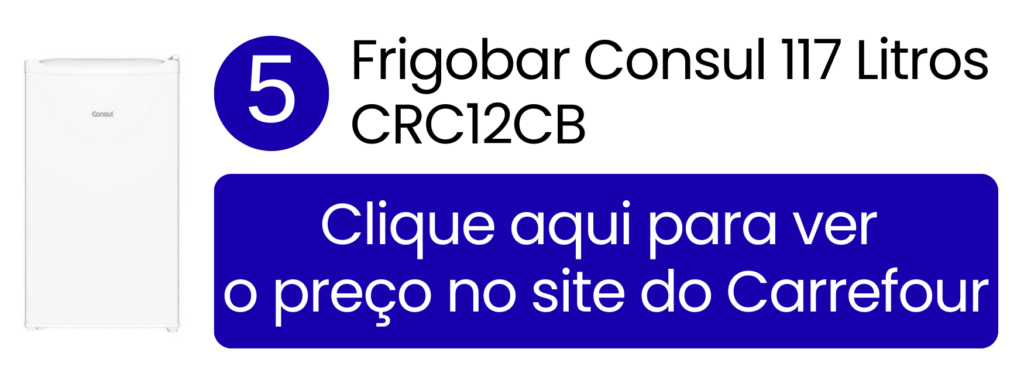 Frigobar Consul 117 litros branco modelo CRC12CB no Carrefour.