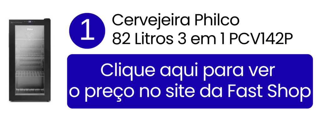 Comprar cervejeira Philco compacta 82 litros 3 em 1 na Fast Shop.
