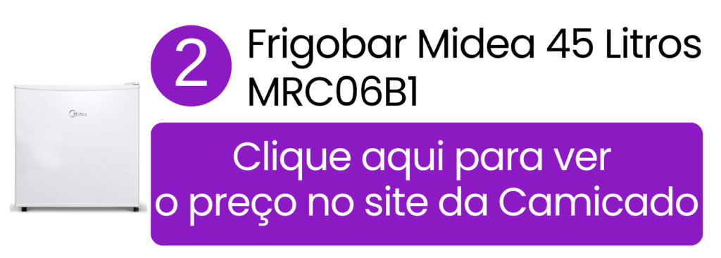 Comprar frigobar Midea 45 litros branco na Camicado.