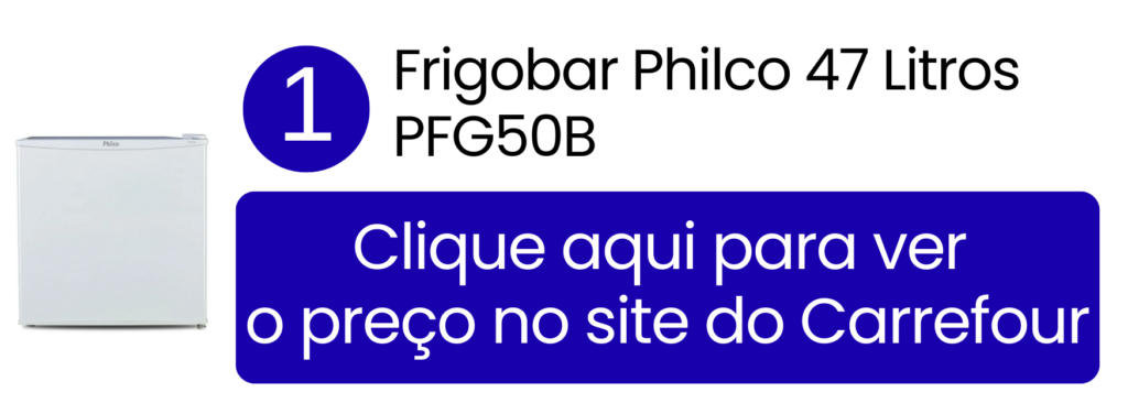 Ver preço do frigobar Philco 47 litros branco no Carrefour.