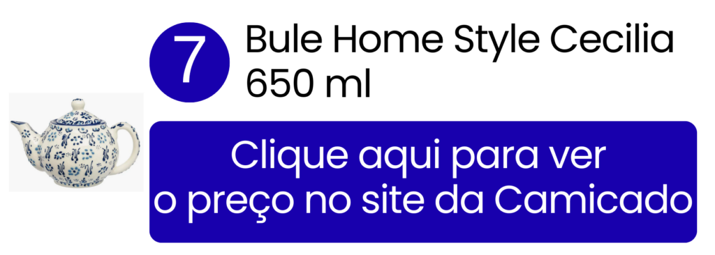 Bule Home Style Cecilia 650ml ideal para cozinhas pequenas na Camicado.