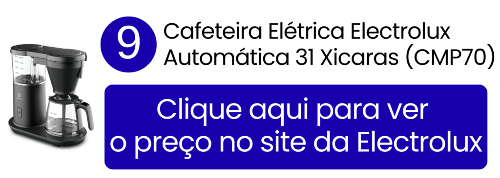 Cafeteira Electrolux CMP70 Expert com tecnologia PerfectSense na Electrolux.