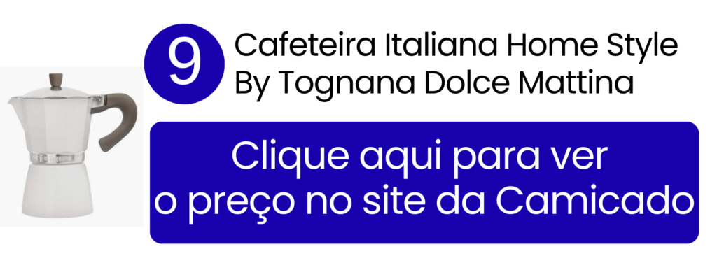 Cafeteira italiana Home Style Dolce Mattina com design moderno na Camicado.