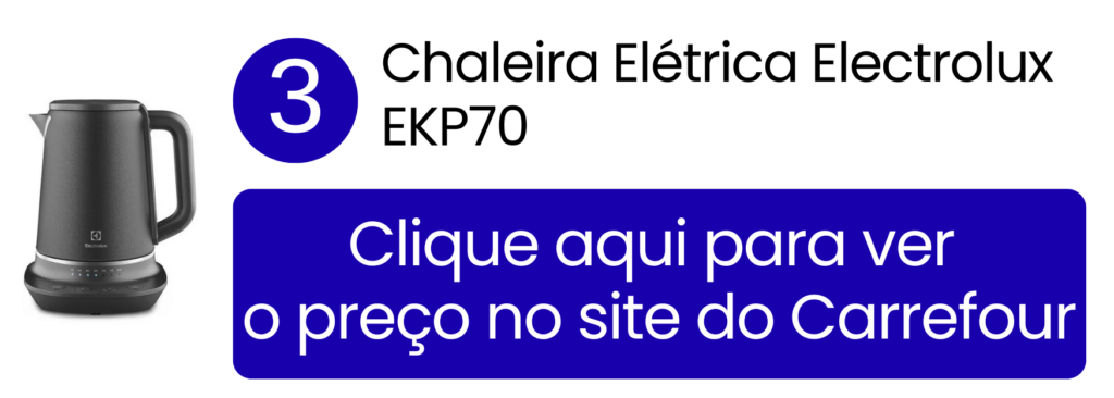 Chaleira Electrolux EKP70 com tecnologia de controle preciso de temperatura no Carrefour.
