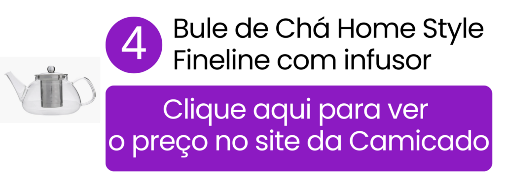 Oferta de bule com infusor Home Style Fineline na Camicado.
