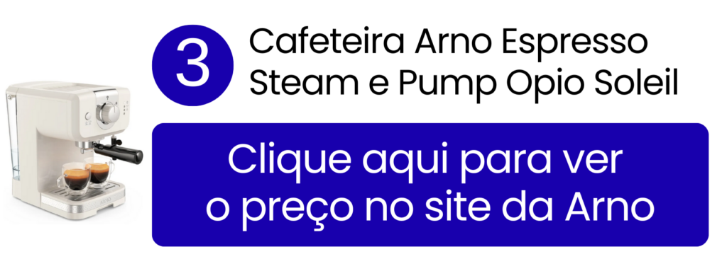 Cafeteira Arno Opio Soleil oficial com sistema steam e pump marfim.