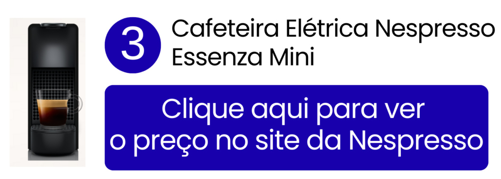 Cafeteira Nespresso Essenza Mini oficial com preparo rápido e design minimalista.