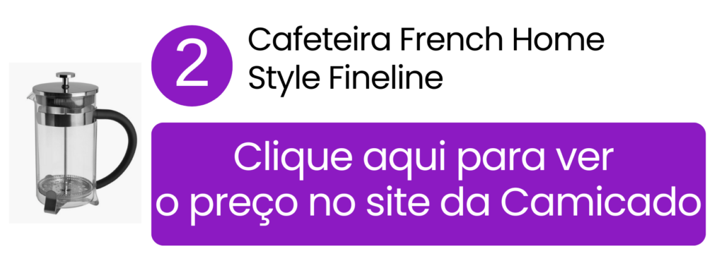 Comprar cafeteira French Home Style Fineline com design elegante na Camicado.