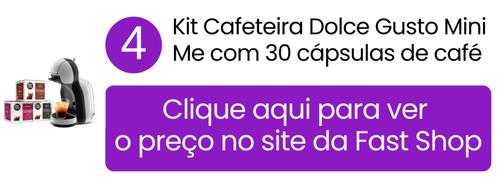 Comprar kit cafeteira Dolce Gusto Mini Me com cápsulas na Fast Shop.