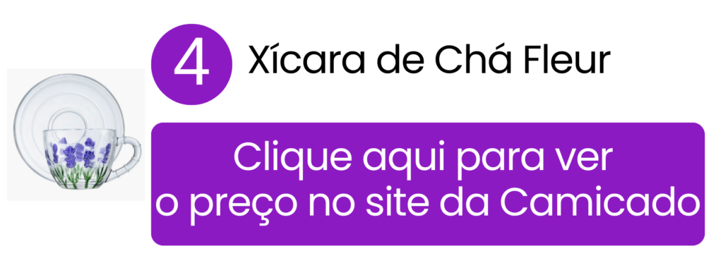Xícara de chá Fleur com design leve para ambientes aconchegantes na Camicado.