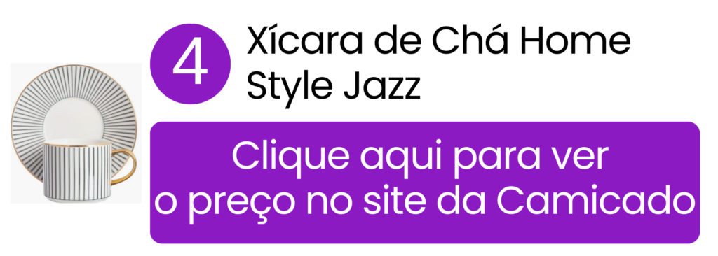 Xícara Jazz com design contemporâneo e boa ergonomia para uso diário na Camicado.