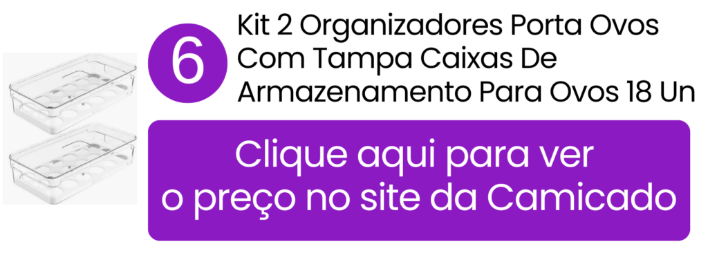 Aproveitamento inteligente do espaço vertical da geladeira com o kit empilhável de duas peças da OU.