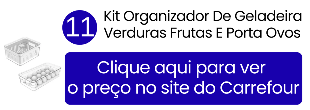 Divisão multifuncional de alimentos com kit integrado para frutas, verduras e cartela de ovos.
