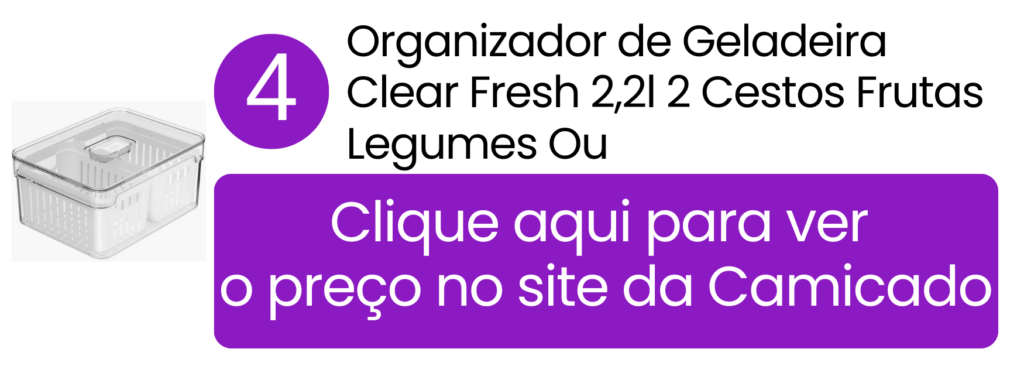 Praticidade na separação de diferentes tipos de frutas usando o sistema de dois cestos internos da OU.