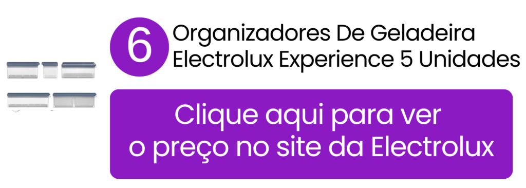 Conservação de alimentos e divisão visual impecável com os potes com tampa da loja oficial Electrolux.