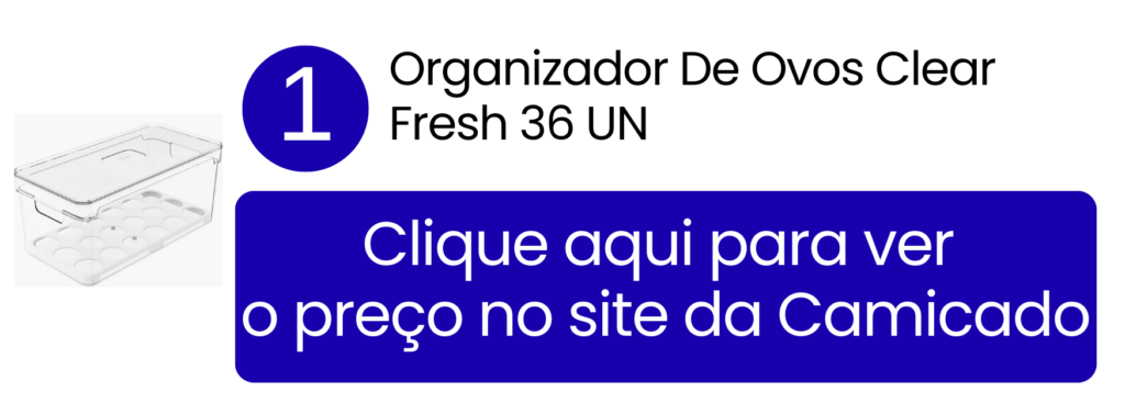 Ver preço do organizador de ovos Clear Fresh 36 unidades OU na Camicado.