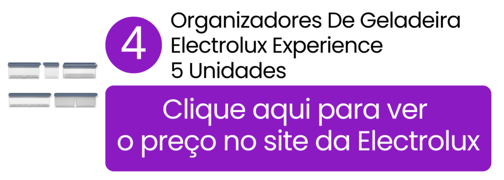 Ver preço do conjunto de organizadores Electrolux 5 peças na loja oficial.