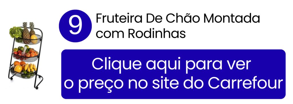 Mobilidade prática com rodinhas para facilitar a limpeza e reorganização da despensa com o organizador no Carrefour.