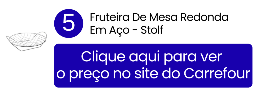 Formato baixo que não bloqueia a visão das pessoas ao redor da mesa durante as refeições com a peça no Carrefour.