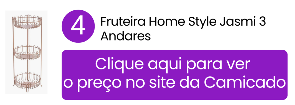 Divisão inteligente em três níveis para separar frutas por estágio de maturação e peso com o organizador na Camicado.