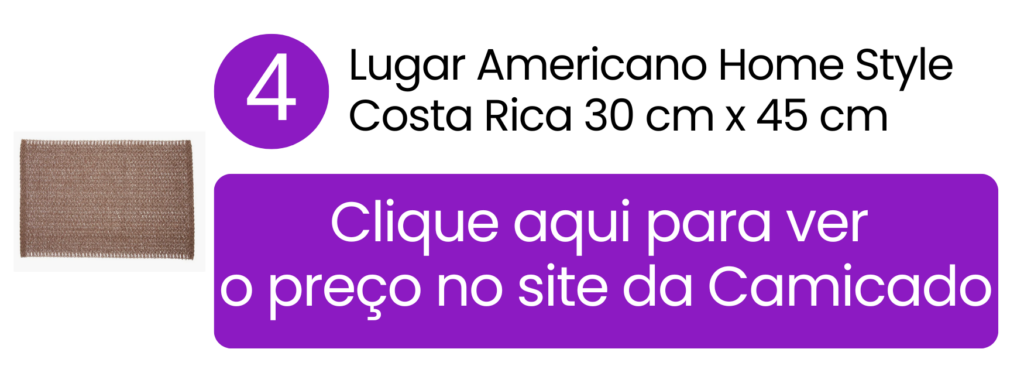 Delimitação prática e discreta de espaço para acomodar o prato principal em bancadas compactas na Camicado.
