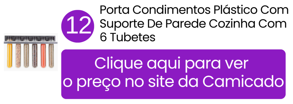 Otimização de centímetros preciosos em cozinhas pequenas com os tubetes fixados na parede na Camicado.