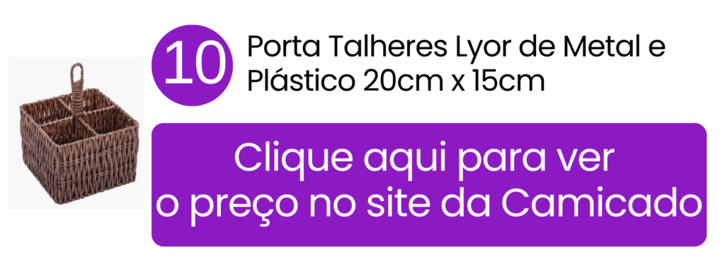 Solução intermediária que une resistência e design para manter talheres de café da manhã sobre o aparador na Camicado.