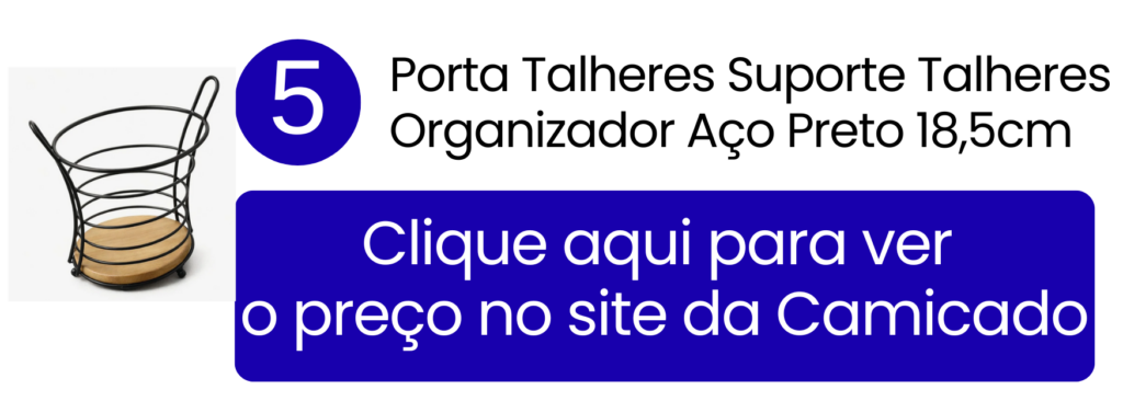 Composição visual moderna para organizar utensílios de forma elevada sobre a bancada em áreas gourmet na Camicado.