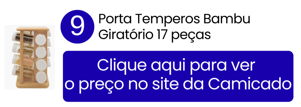 Estética elegante e frascos integrados à decoração da área gourmet com o organizador de 17 peças na Camicado.