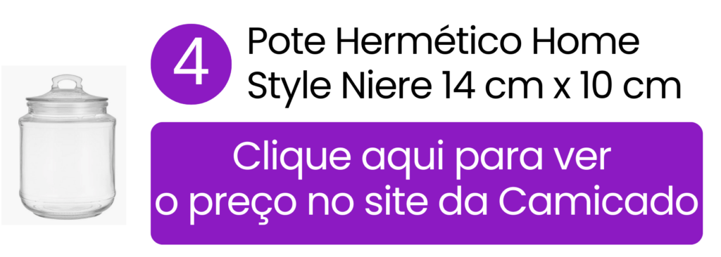 Conservação ideal de fatias de bolo e doces maiores sem amassar a apresentação com o pote Niere na Camicado.