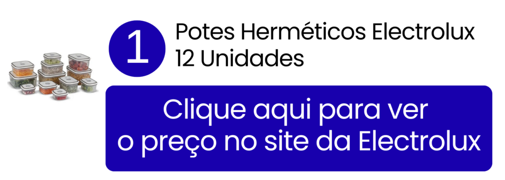 Identificação rápida de frutas e legumes usando o conjunto cinza transparente de 12 potes na loja oficial da Electrolux.