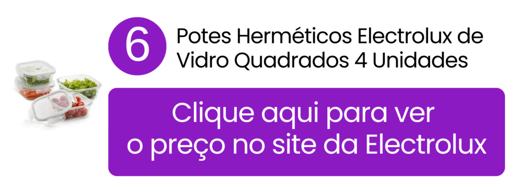 Armazenamento higiênico de molhos e legumes cozidos sem reter manchas com os potes de vidro na loja oficial da Electrolux.
