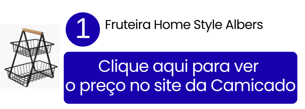 Fruteira de mesa decorativa Home Style Albers disponível na Camicado.