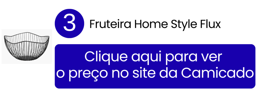 Fruteira aberta para centro de mesa Home Style Flux em destaque na Camicado.
