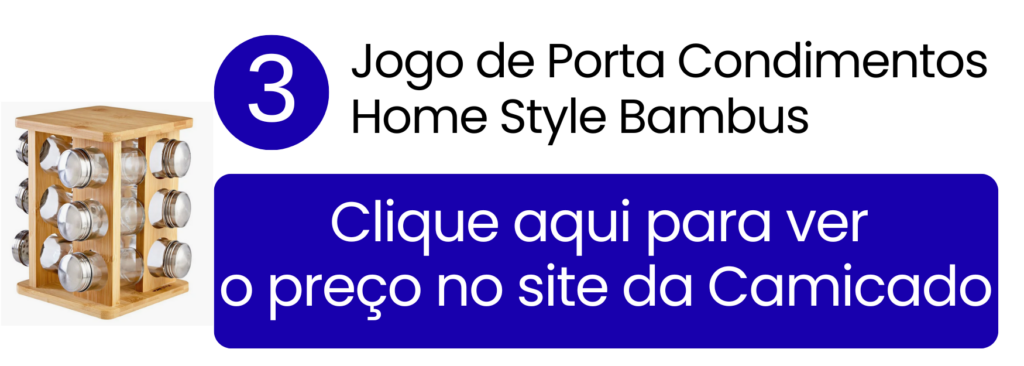 Jogo de porta-condimentos Home Style Bambus de estilo natural na Camicado.