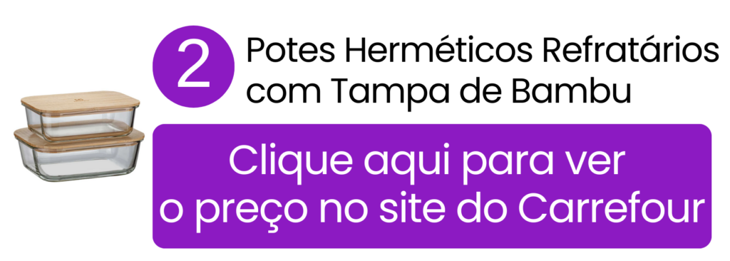 Travessas refratárias com tampa de bambu da Electrolux em destaque no site do Carrefour.