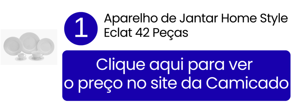 Aparelho Home Style Eclat completo distribuído em uma mesa clássica para seis convidados.