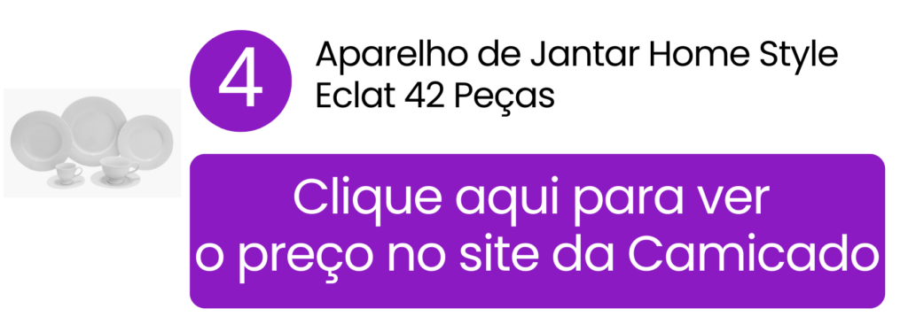 Serviço completo do aparelho Home Style Eclat preparado para uma elegante recepção.