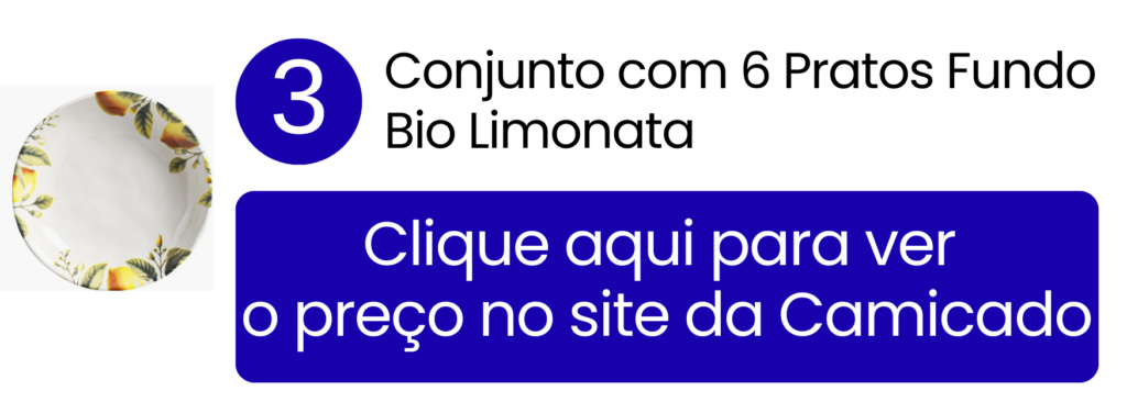 Pratos fundos amarelos da linha Bio Limonata servindo massa fresca com molho.