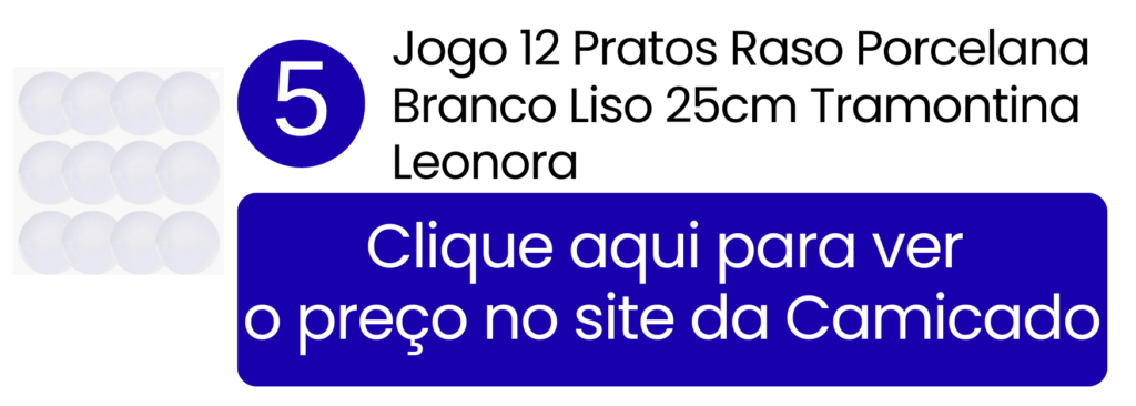 Pilha de pratos brancos compactos Tramontina Leonora prontos para servir a família.