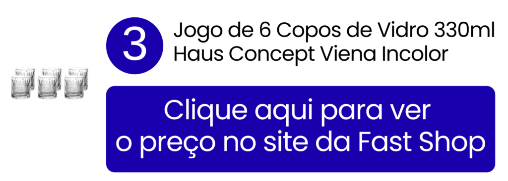 Imagem de destaque do charmoso jogo de 6 copos Haus Concept Viena, excelente para compor uma mesa posta decorada.