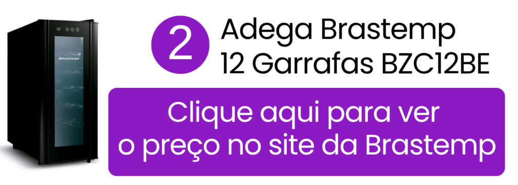 Adega de vinhos Brastemp para 12 garrafas disponível para compra na loja oficial.